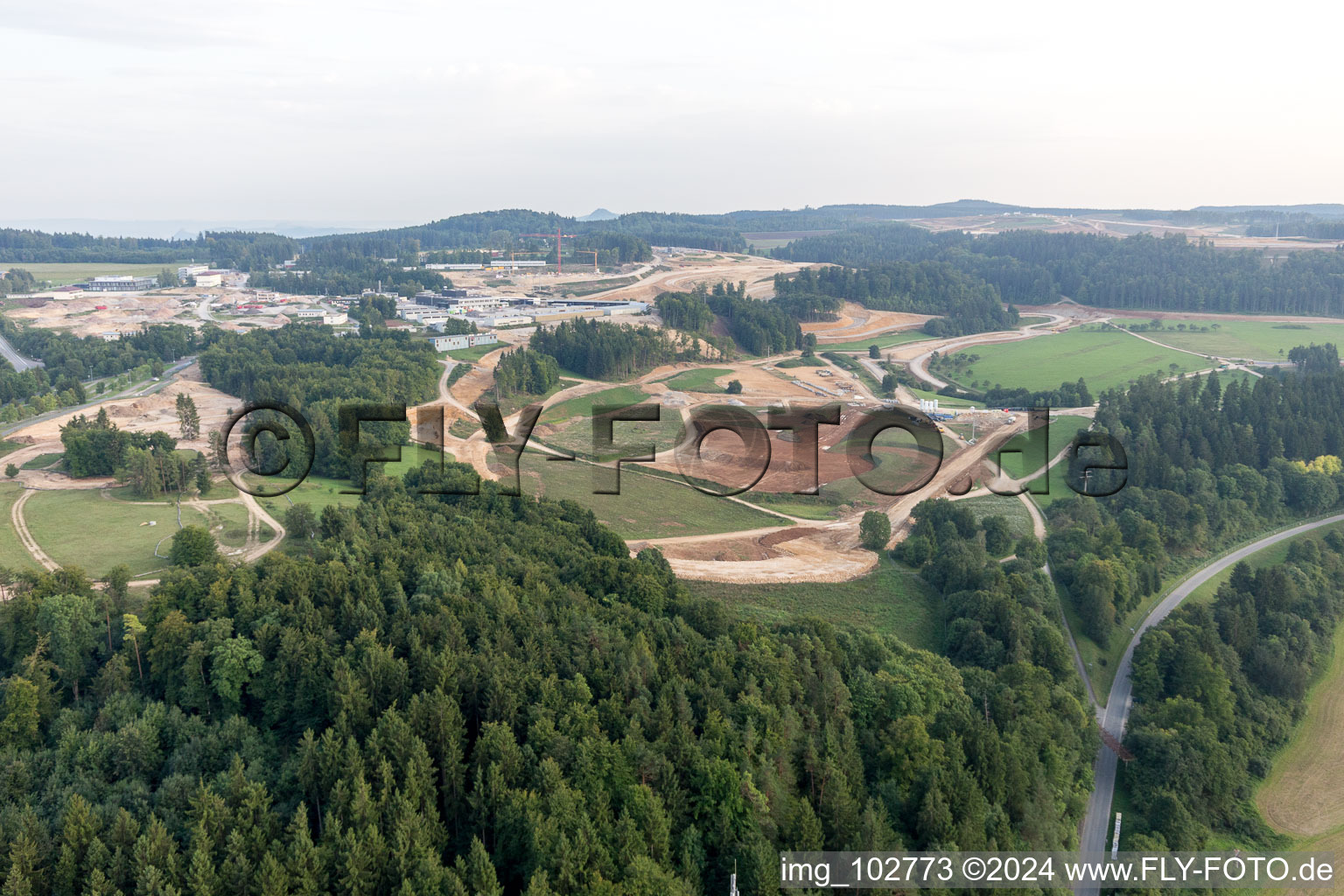 Immendingen in the state Baden-Wuerttemberg, Germany from a drone