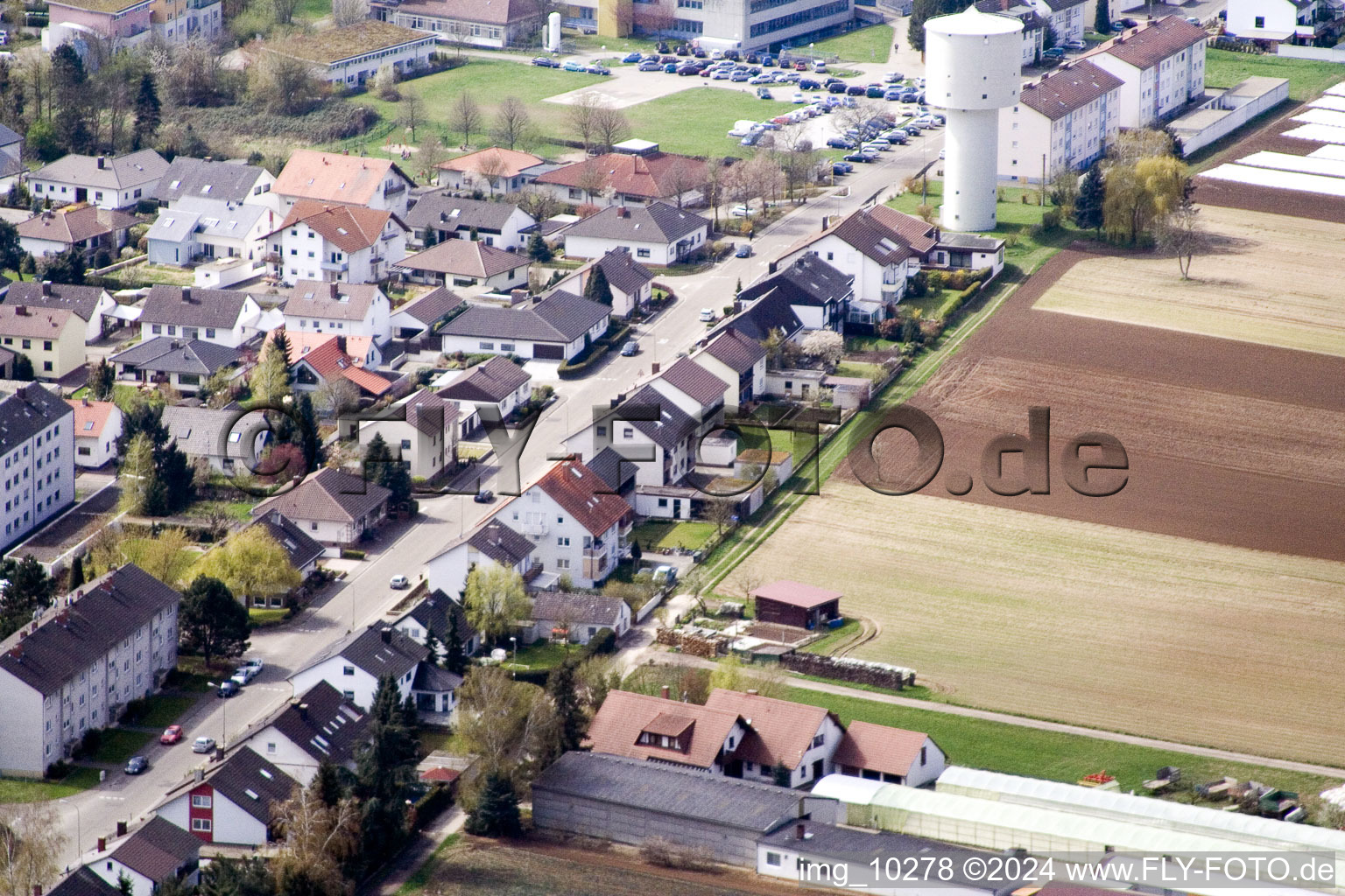 At the water tower in Kandel in the state Rhineland-Palatinate, Germany