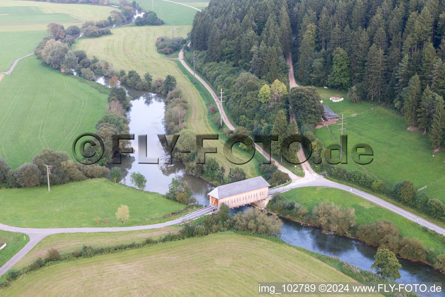 District Zimmern in Immendingen in the state Baden-Wuerttemberg, Germany from the plane