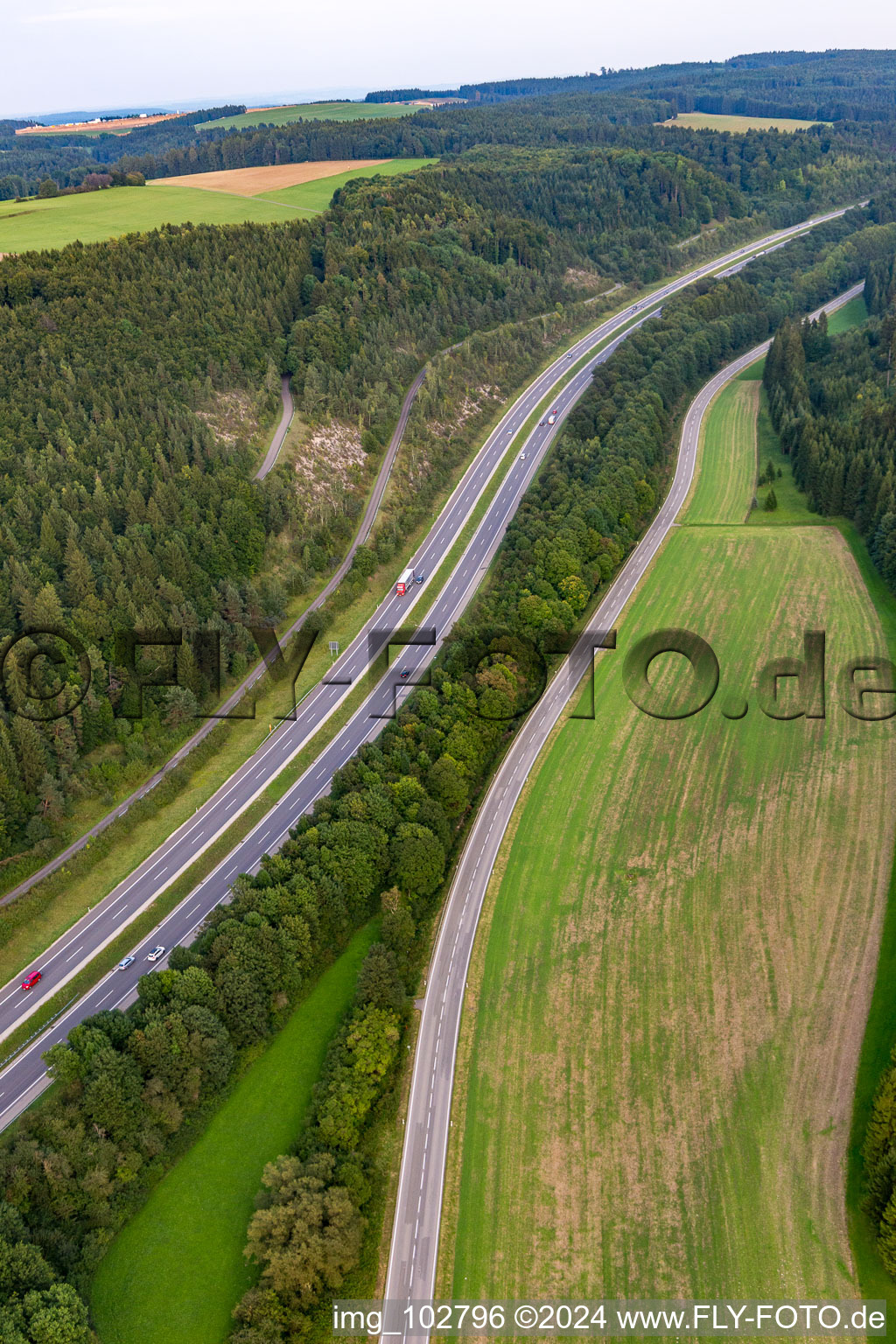 Geisingen in the state Baden-Wuerttemberg, Germany from above