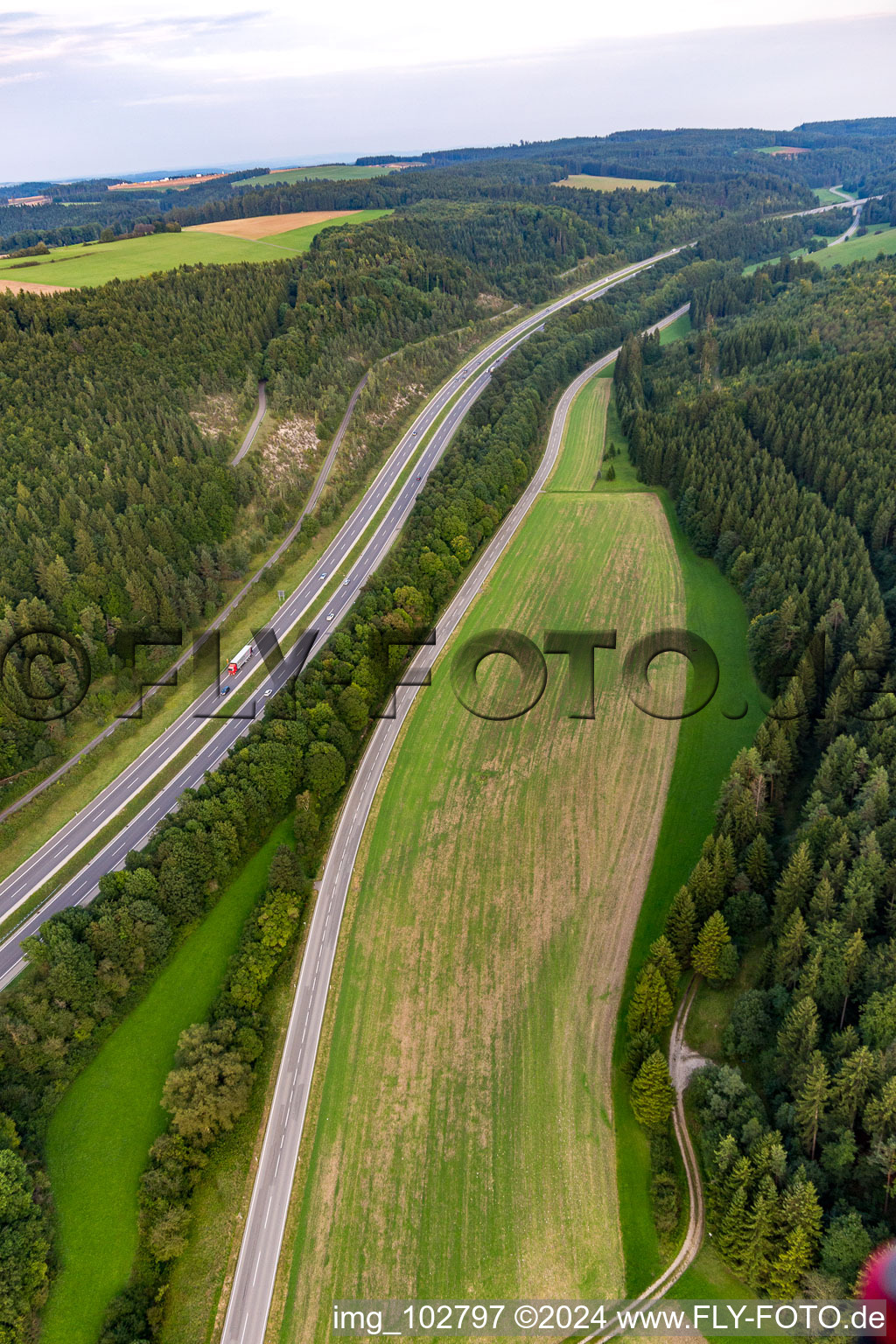 Geisingen in the state Baden-Wuerttemberg, Germany out of the air