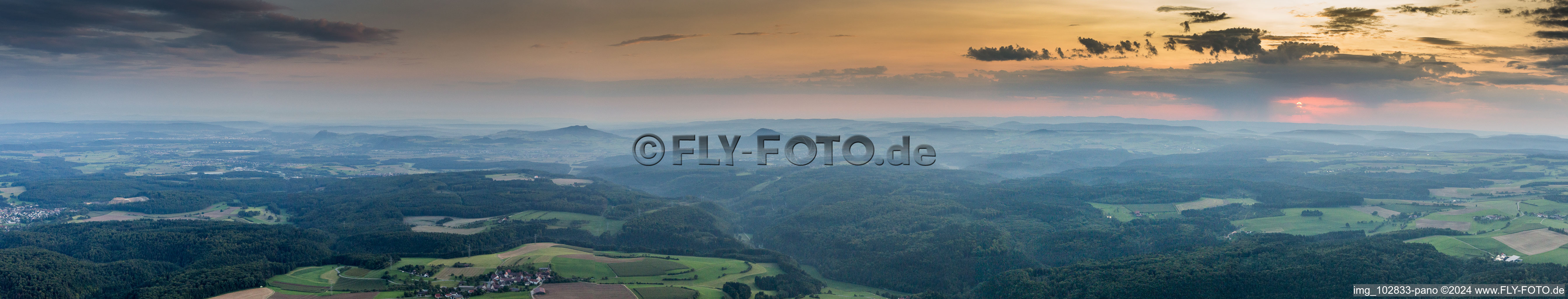 Panorama in Engen in the state Baden-Wuerttemberg, Germany