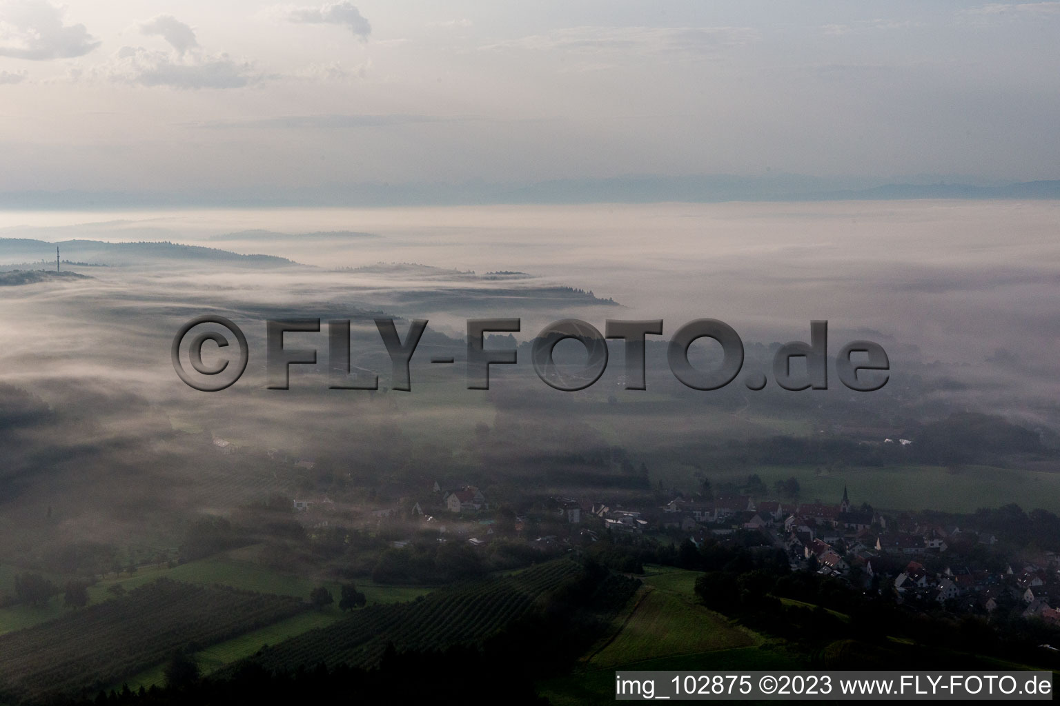 Aerial photograpy of Stahringen in the state Baden-Wuerttemberg, Germany