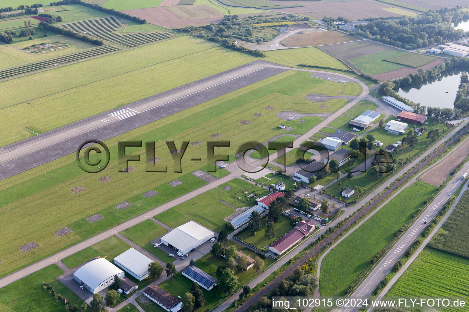 Blochingen in the state Baden-Wuerttemberg, Germany seen from above