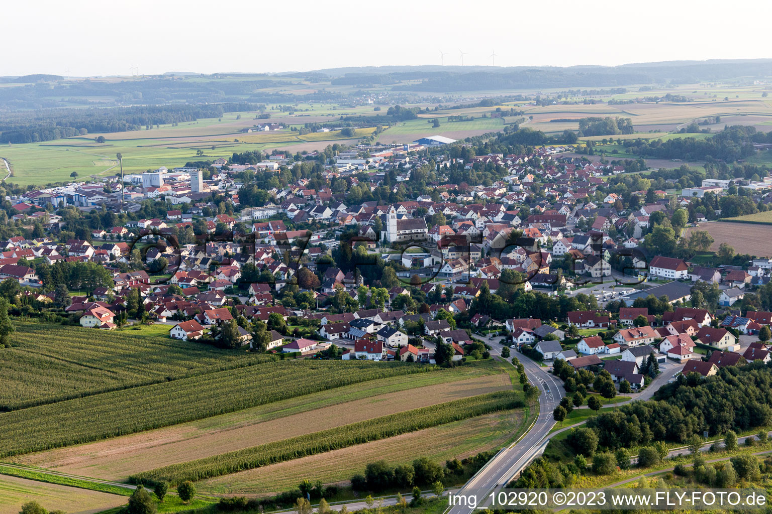 Ostrach in the state Baden-Wuerttemberg, Germany