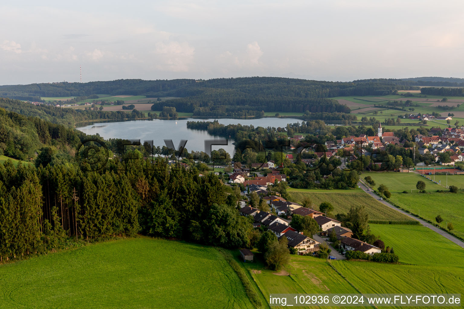 Illmensee in the state Baden-Wuerttemberg, Germany