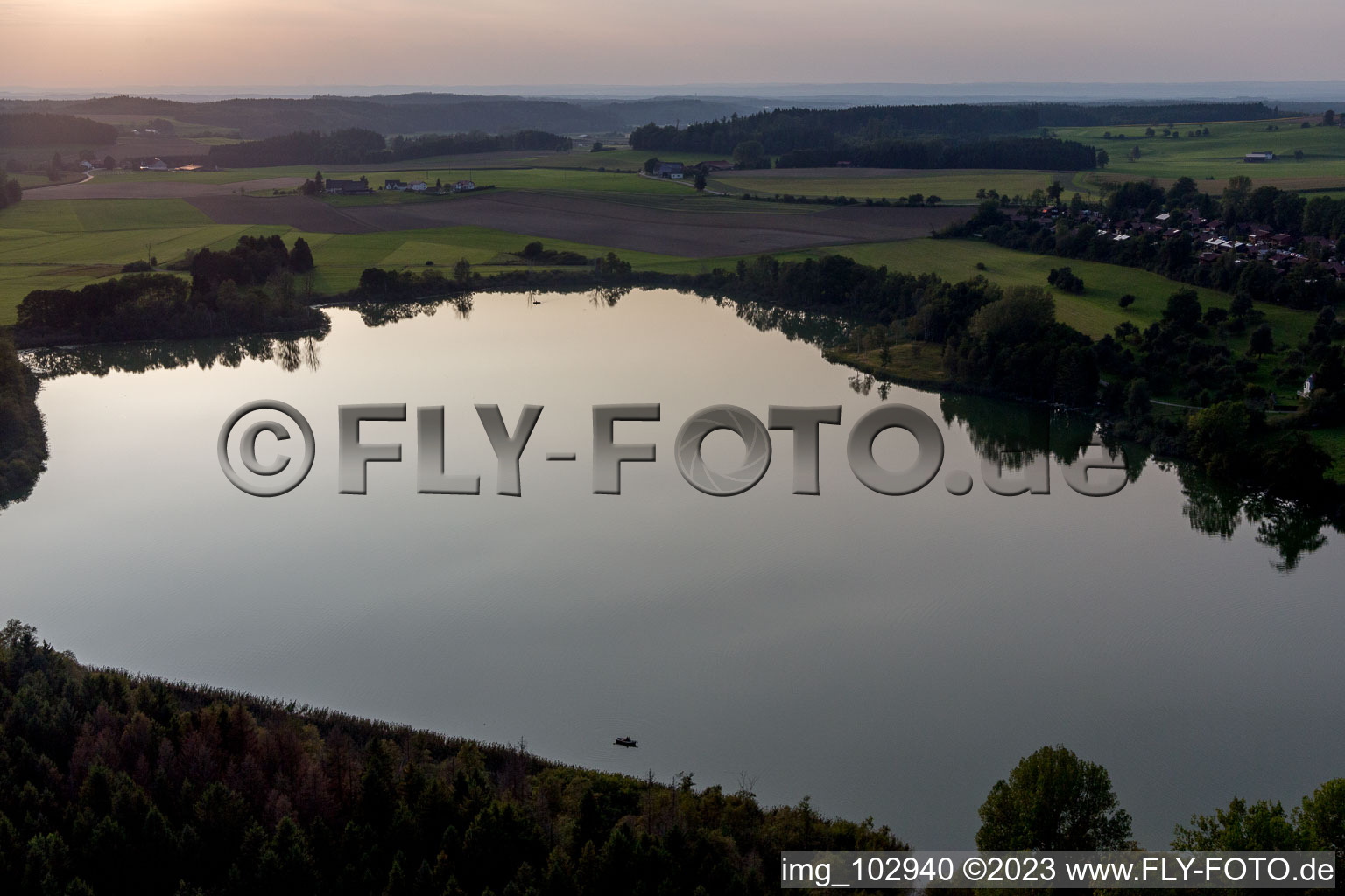 Illmensee in the state Baden-Wuerttemberg, Germany