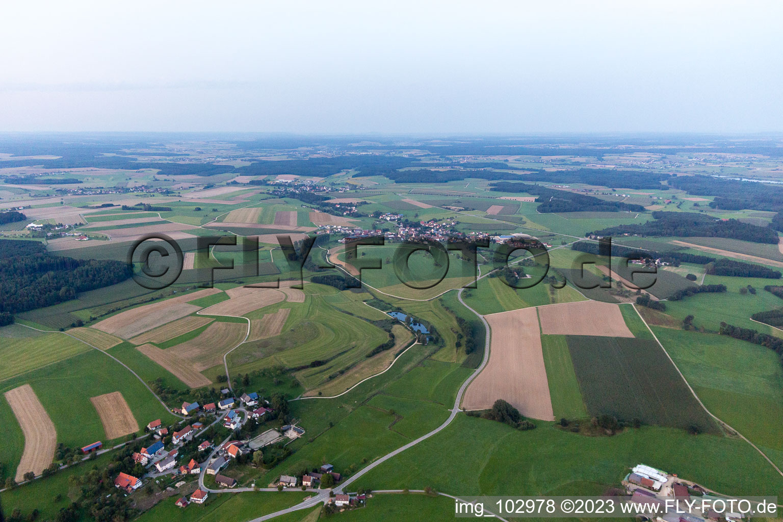 Aerial view of Holzach in the state Baden-Wuerttemberg, Germany