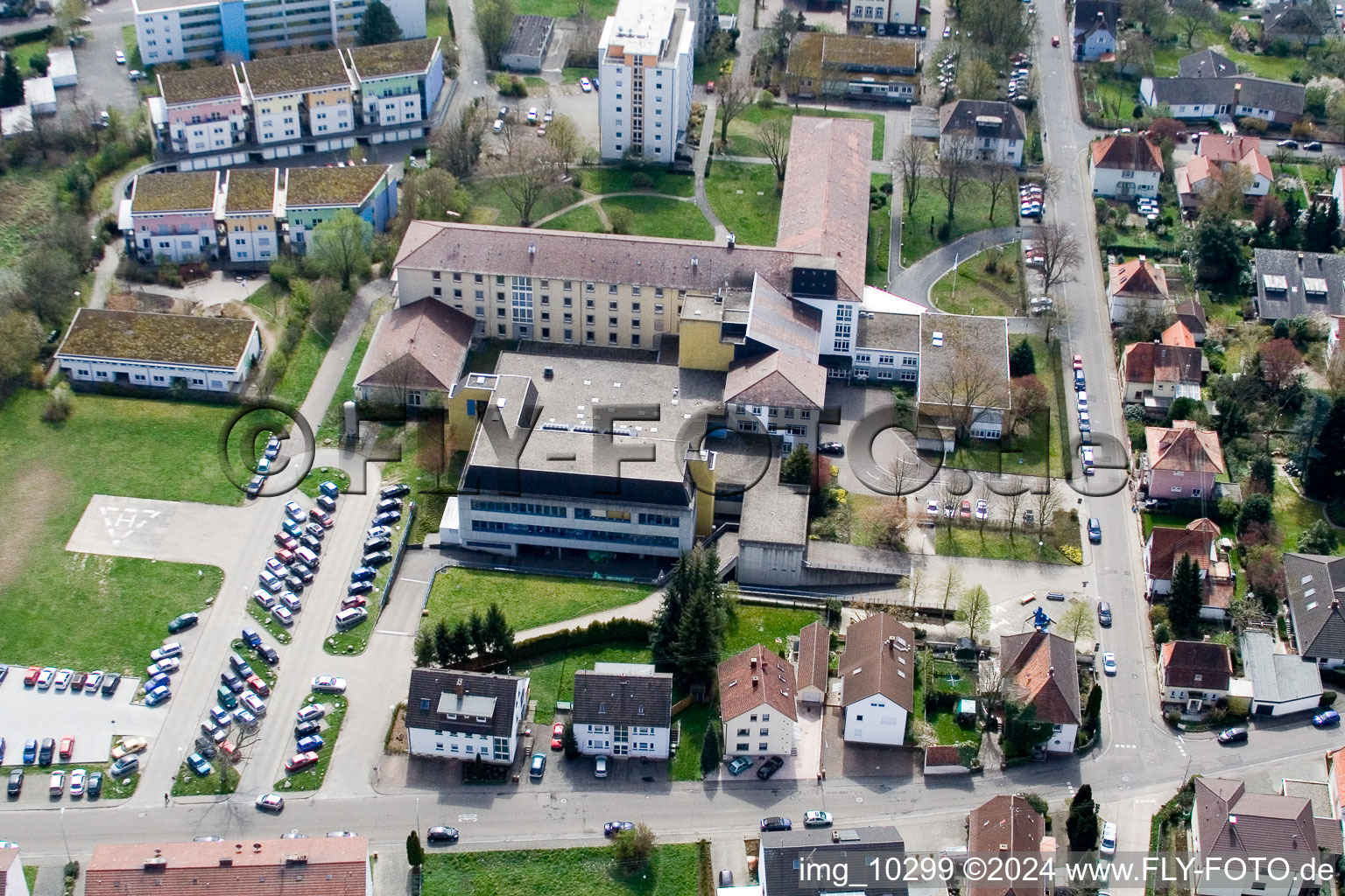 Oblique view of Kandel in the state Rhineland-Palatinate, Germany