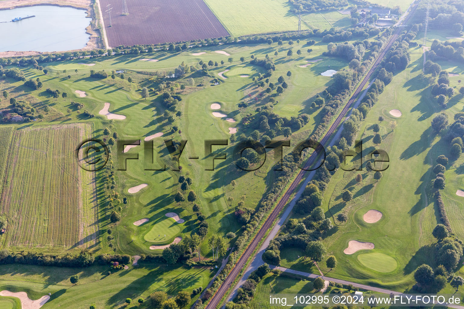 Golf Club in Bensheim in the state Hesse, Germany out of the air