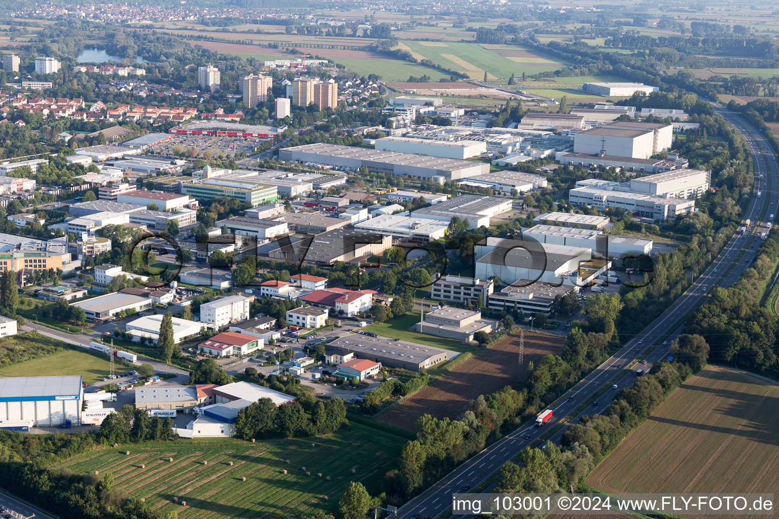 Heppenheim in the state Hesse, Germany out of the air