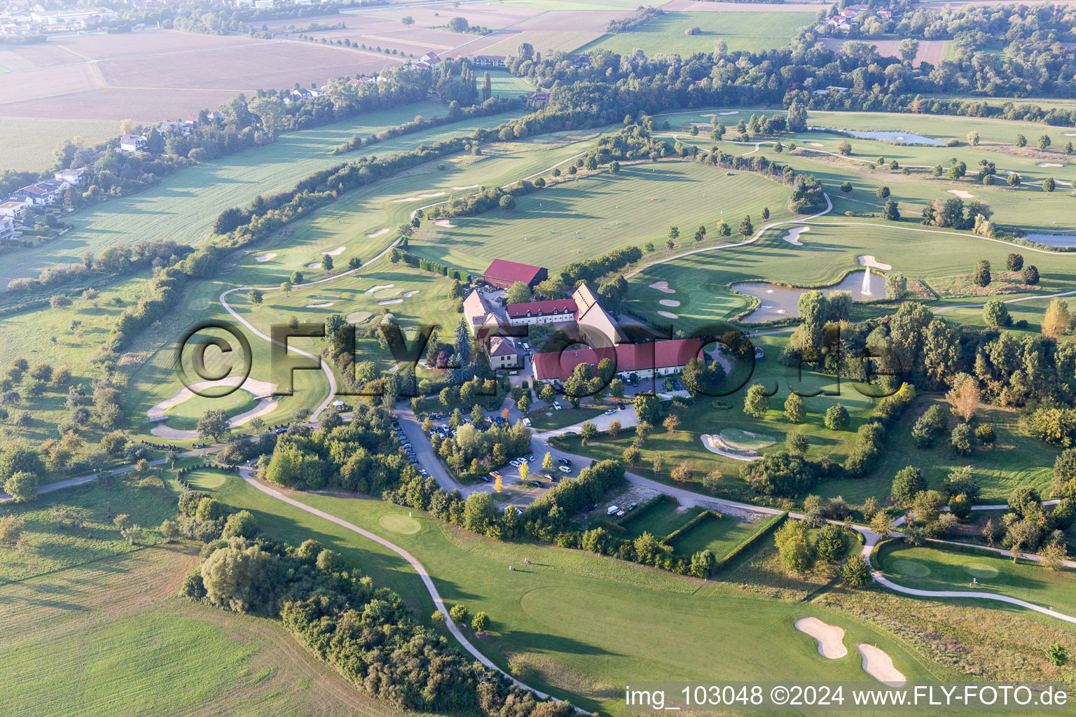 Heddesheim in the state Baden-Wuerttemberg, Germany out of the air