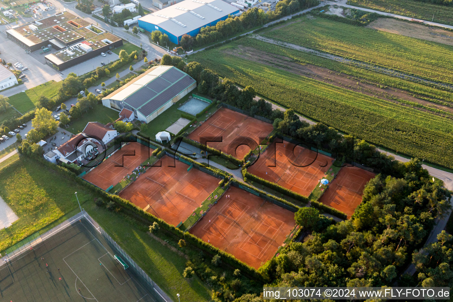 Drone image of Lorsch in the state Hesse, Germany