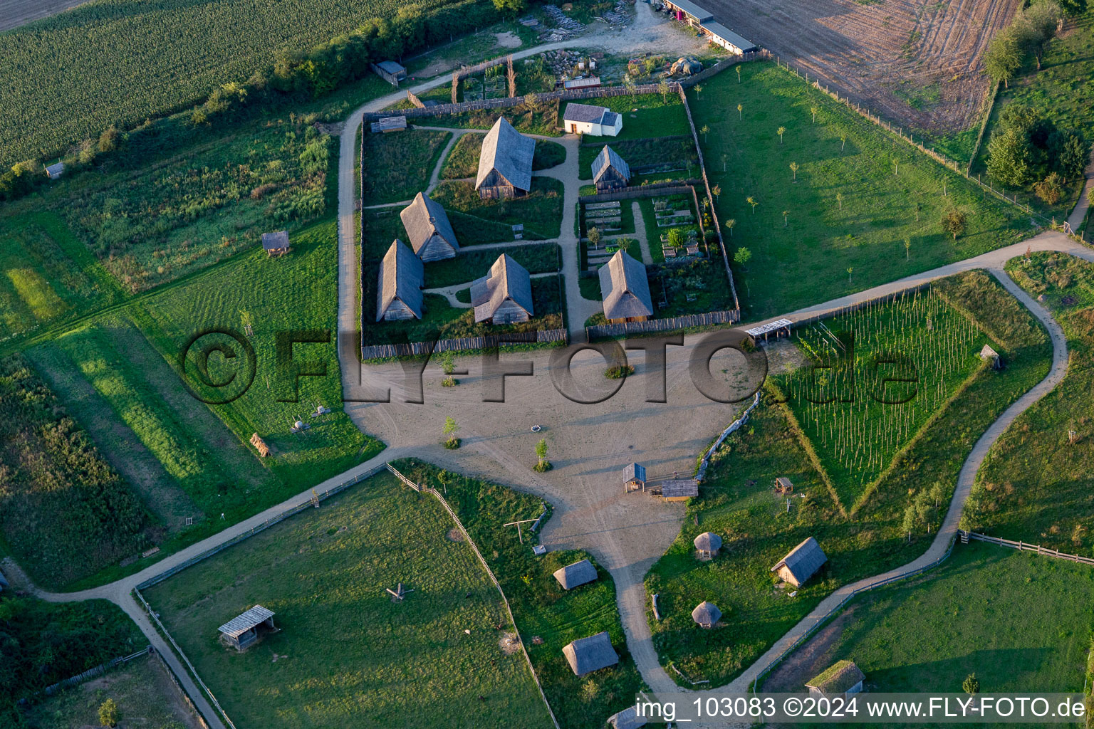 Lorsch in the state Hesse, Germany out of the air