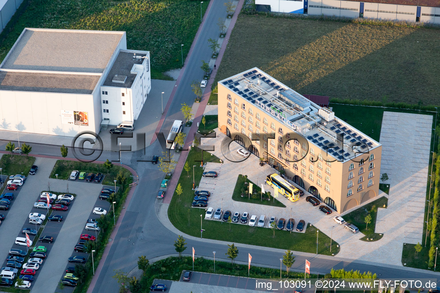 Industrial Area West in Bensheim in the state Hesse, Germany