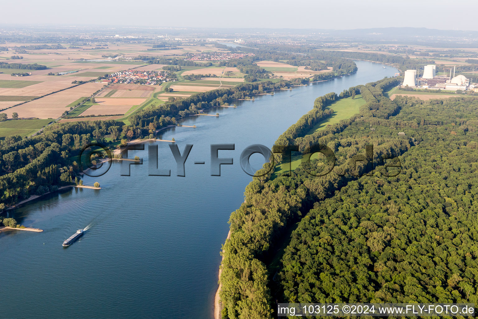 Nuclear power plant Biblis in the district Nordheim in Biblis in the state Hesse, Germany