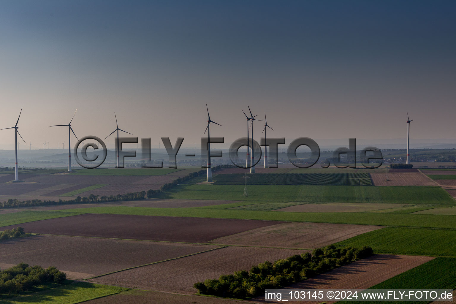 Bechtheim in the state Rhineland-Palatinate, Germany seen from a drone