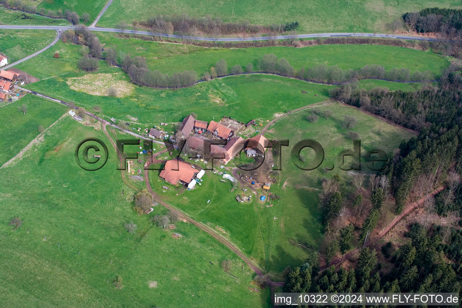 District Unter-Mossau in Mossautal in the state Hesse, Germany