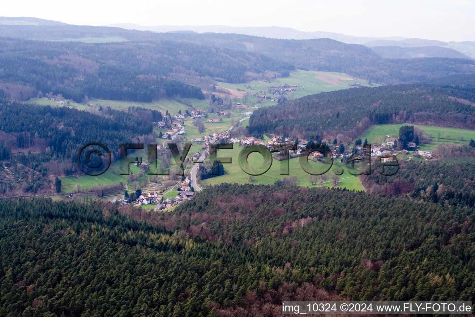 B460 in the district Hiltersklingen in Mossautal in the state Hesse, Germany