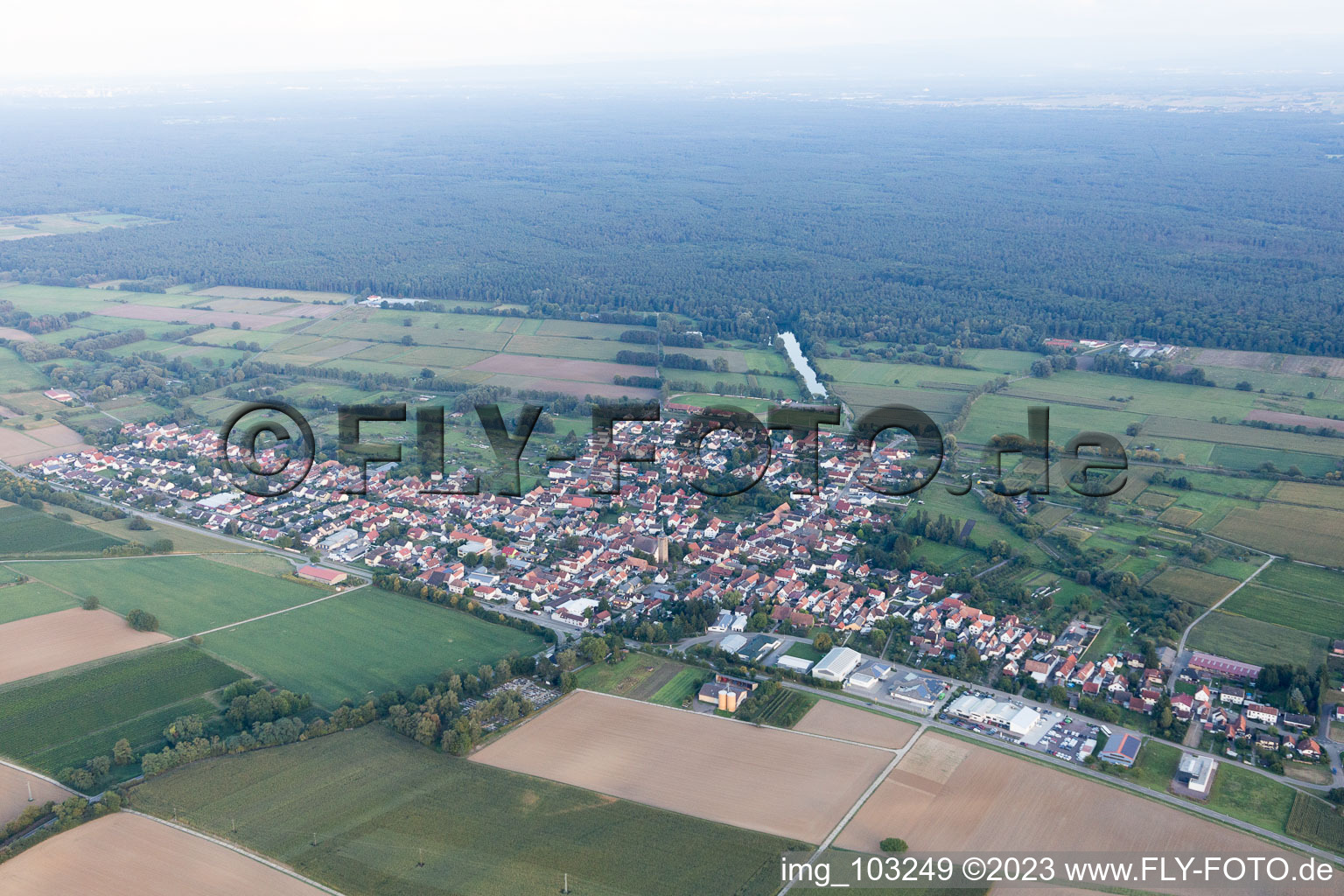 Kapsweyer in the state Rhineland-Palatinate, Germany out of the air