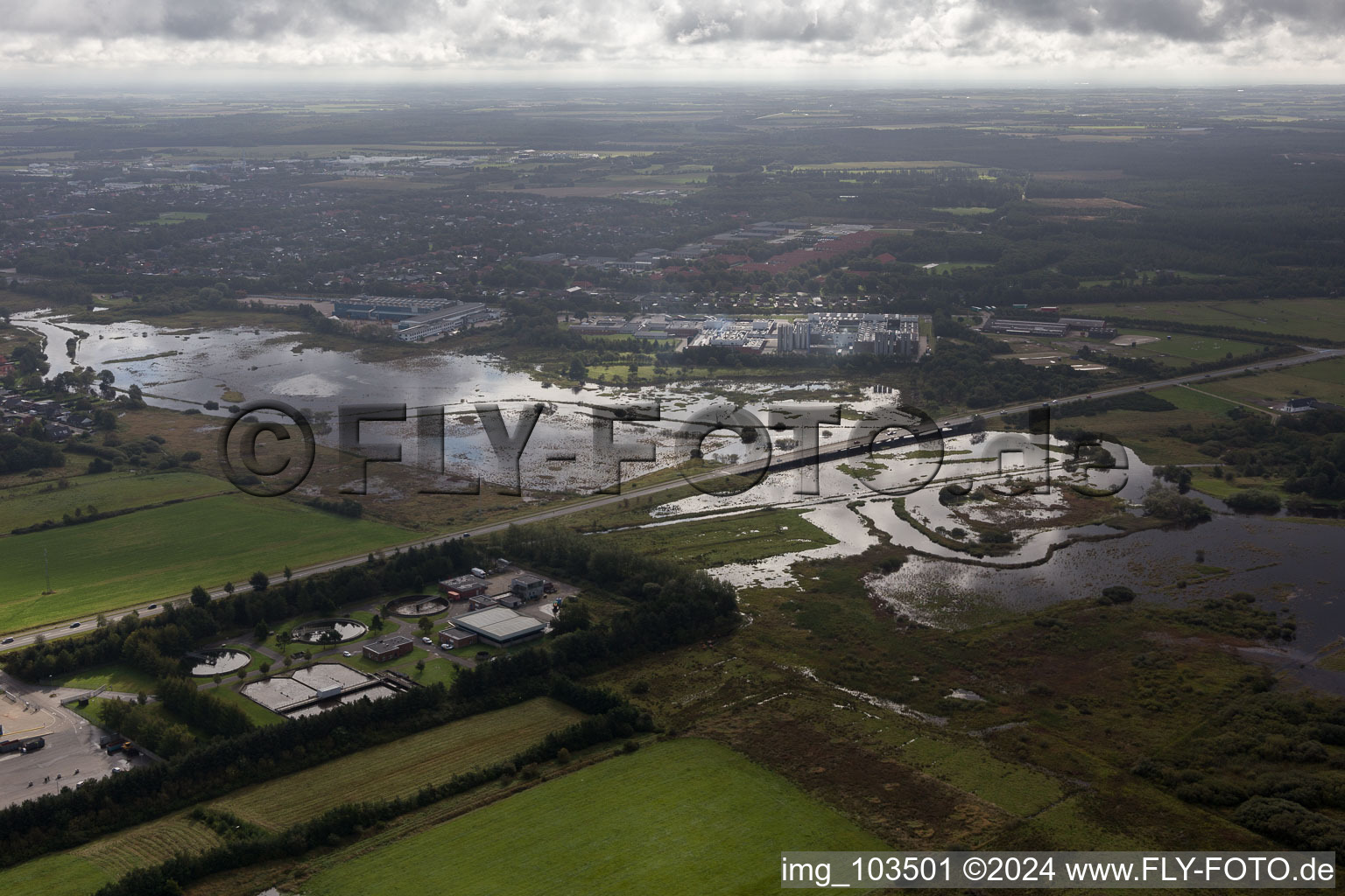 Varde in the state South Denmark, Denmark out of the air