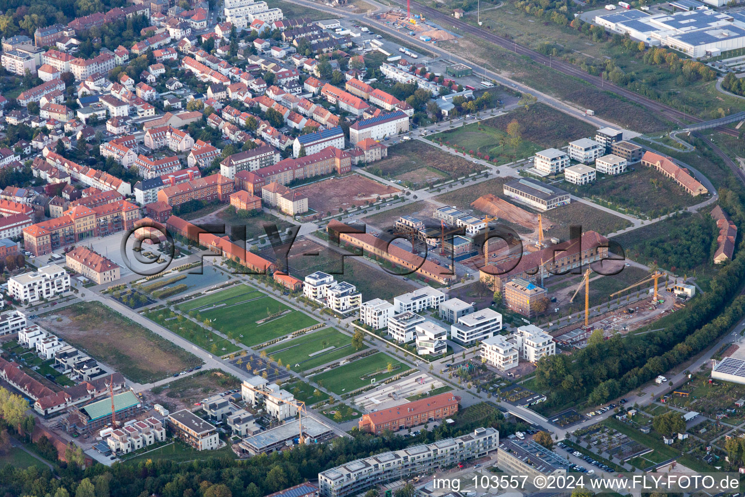 Impflingen in the state Rhineland-Palatinate, Germany out of the air