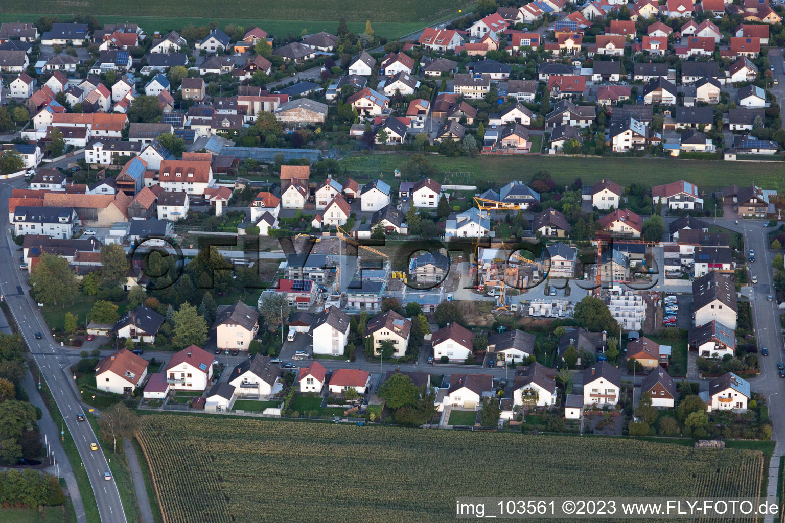 Ringstr in the district Hayna in Herxheim bei Landau/Pfalz in the state Rhineland-Palatinate, Germany