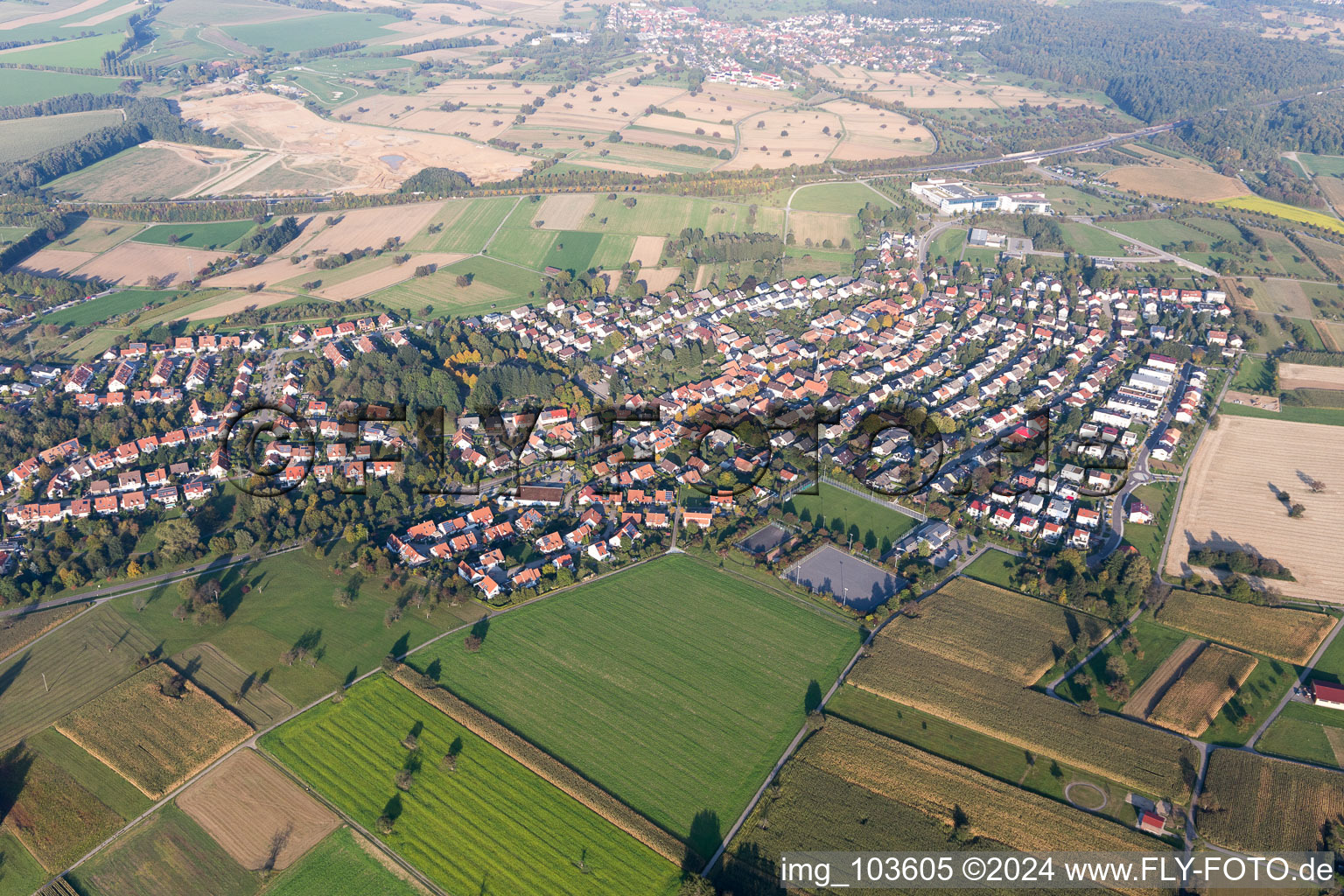 District Palmbach in Karlsruhe in the state Baden-Wuerttemberg, Germany