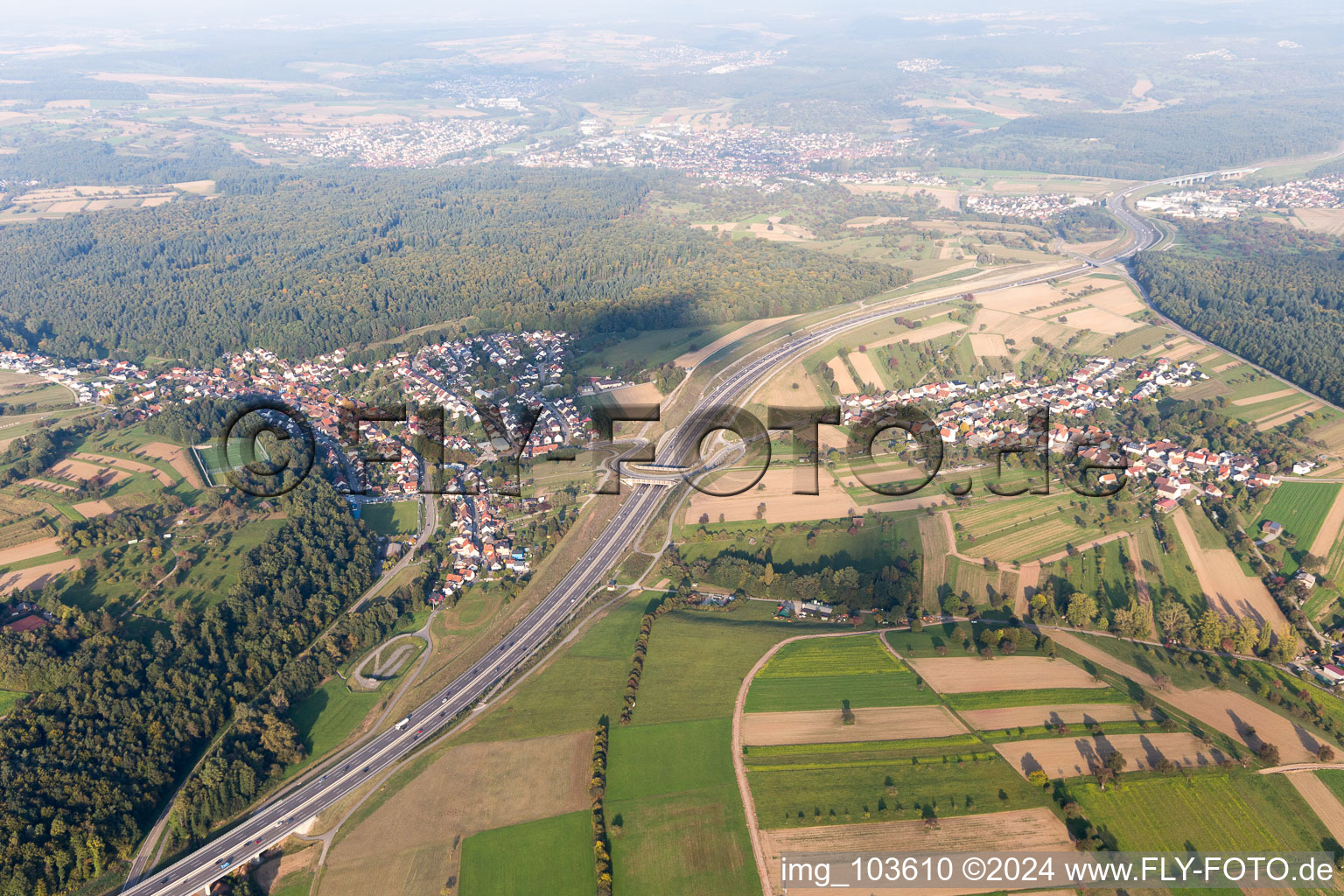 District Untermutschelbach in Karlsbad in the state Baden-Wuerttemberg, Germany