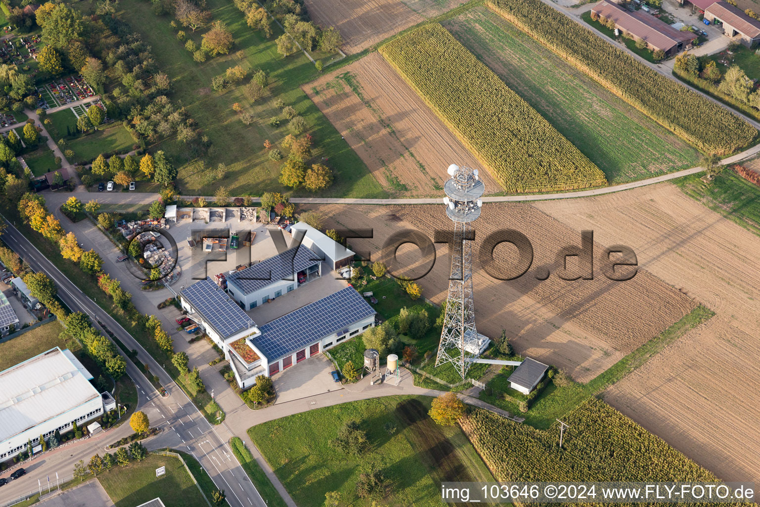 Volunteer fire department in the district Göbrichen in Neulingen in the state Baden-Wuerttemberg, Germany