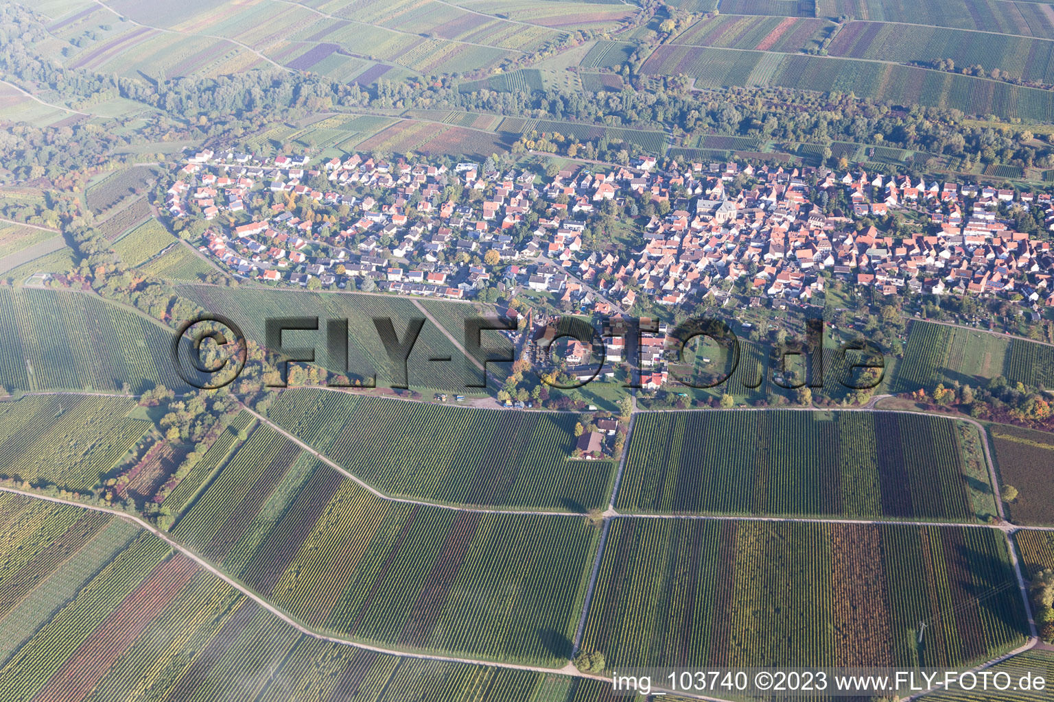 Aerial photograpy of District Wollmesheim in Landau in der Pfalz in the state Rhineland-Palatinate, Germany