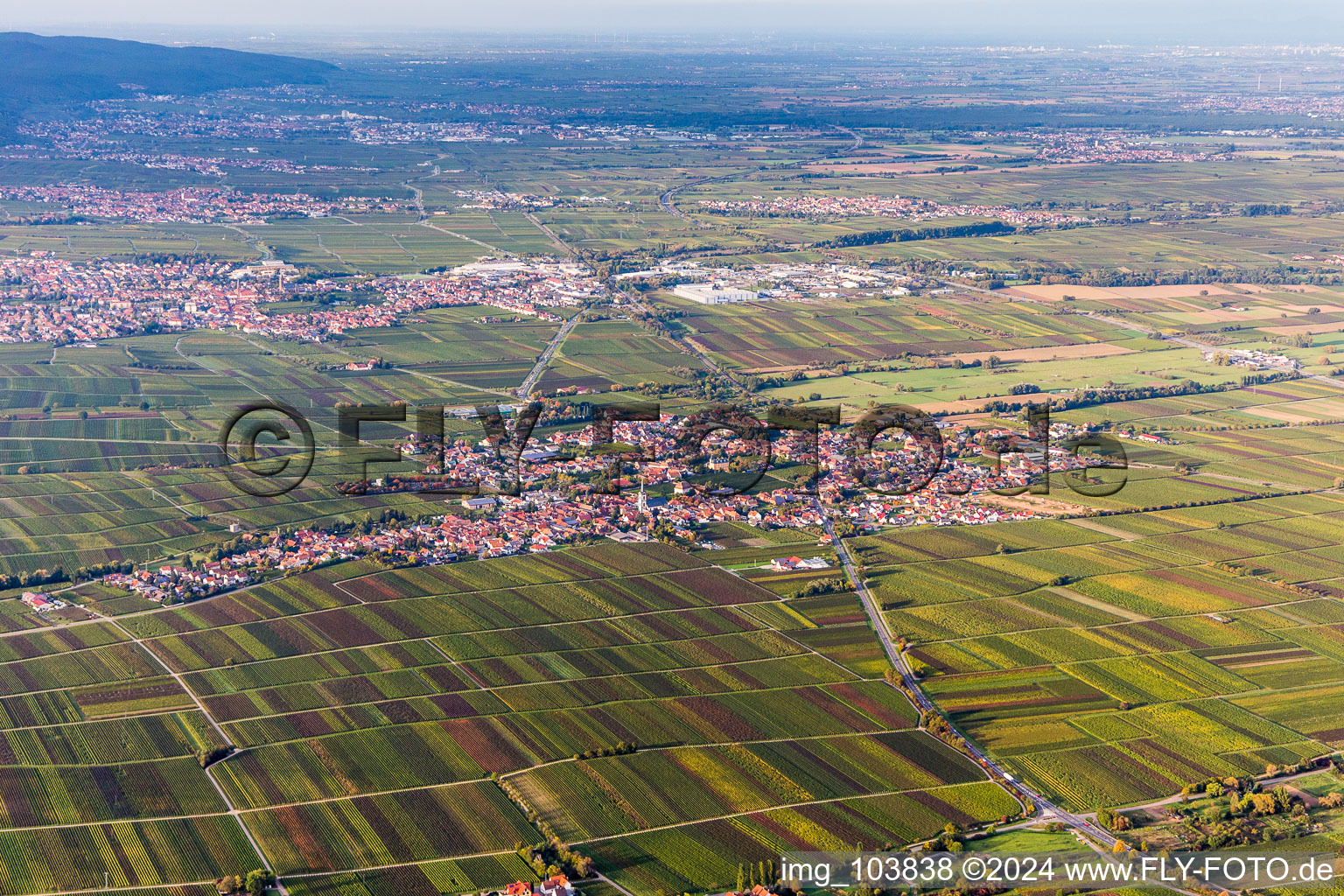 Town View of the streets and houses of the residential areas in Roschbach in the state Rhineland-Palatinate, Germany