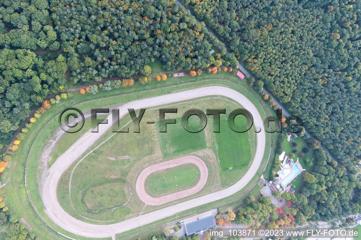 District Herxheim in Herxheim bei Landau in the state Rhineland-Palatinate, Germany from the drone perspective