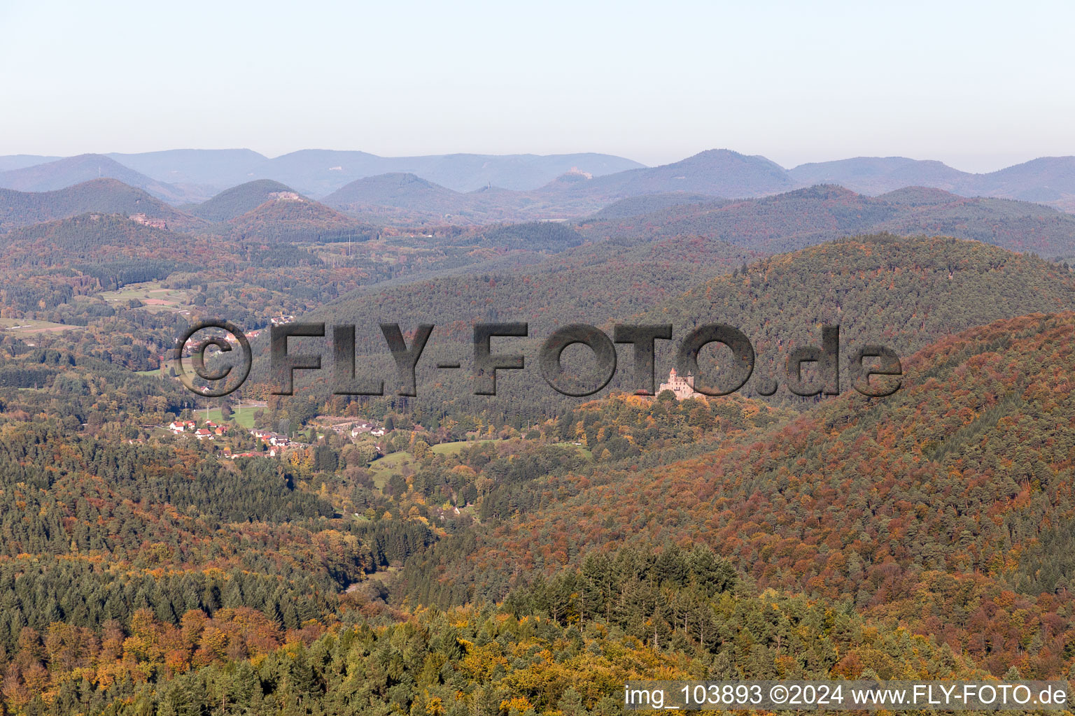 Bewartstein Castle in Erlenbach bei Dahn in the state Rhineland-Palatinate, Germany