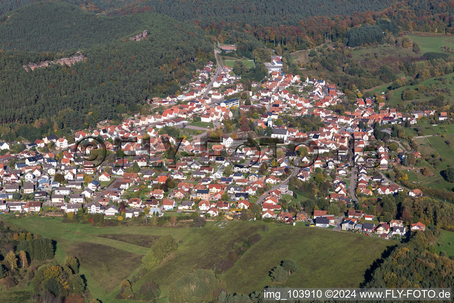 Busenberg in the state Rhineland-Palatinate, Germany