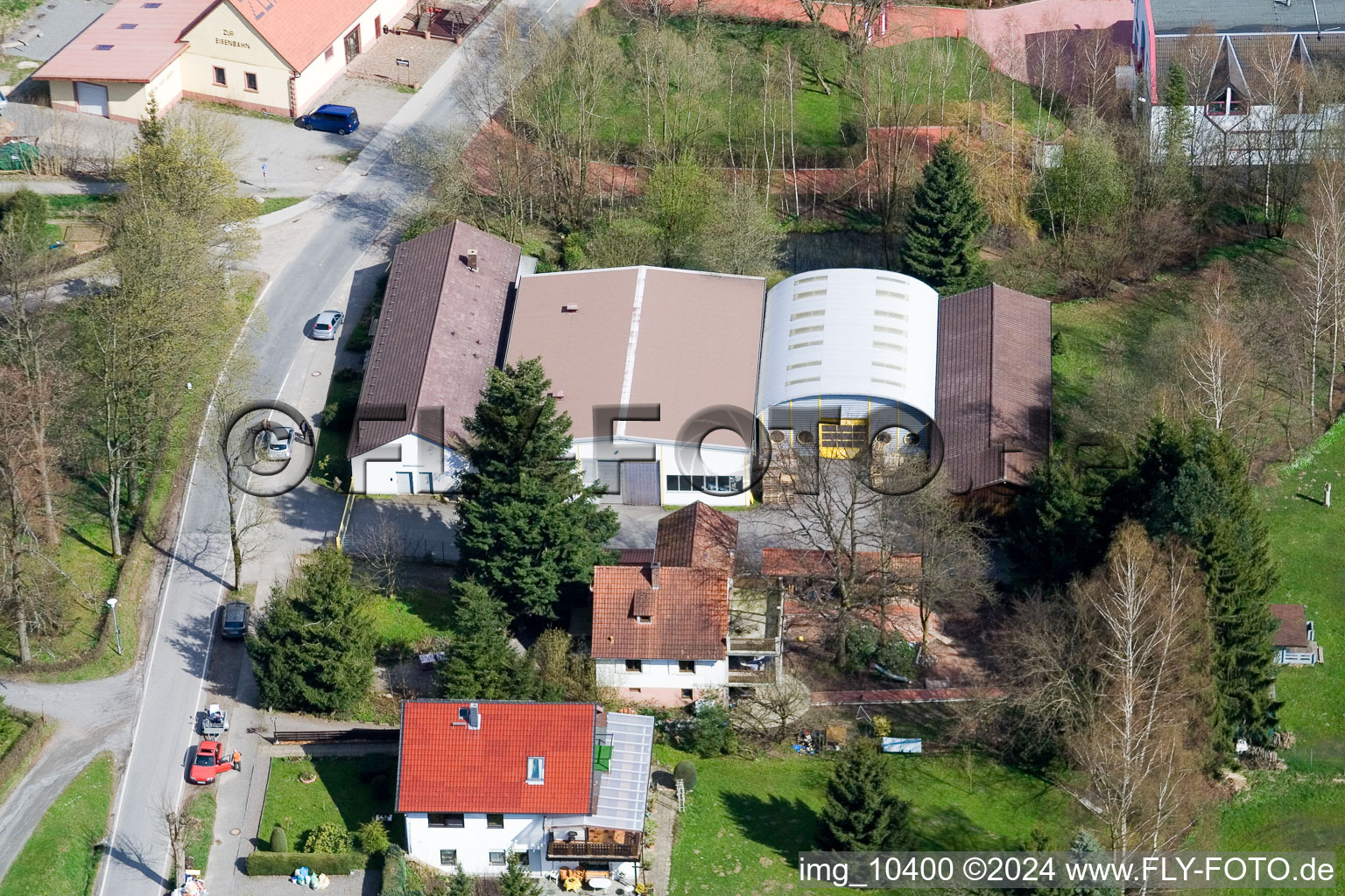 District Affolterbach in Wald-Michelbach in the state Hesse, Germany seen from above