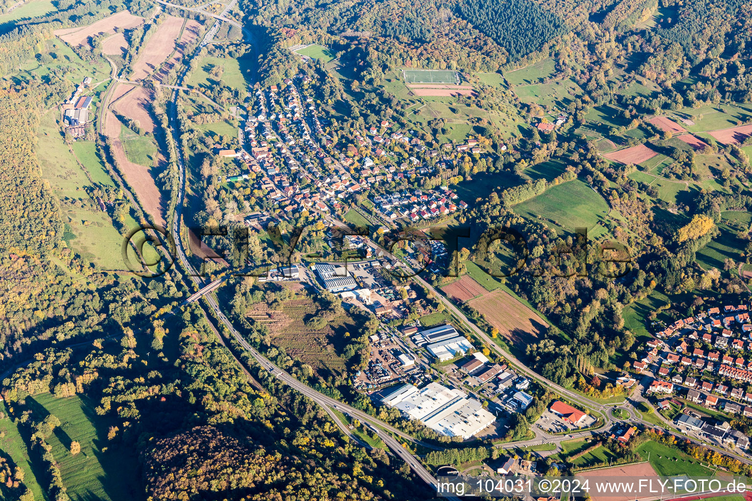 District Queichhambach in Annweiler am Trifels in the state Rhineland-Palatinate, Germany