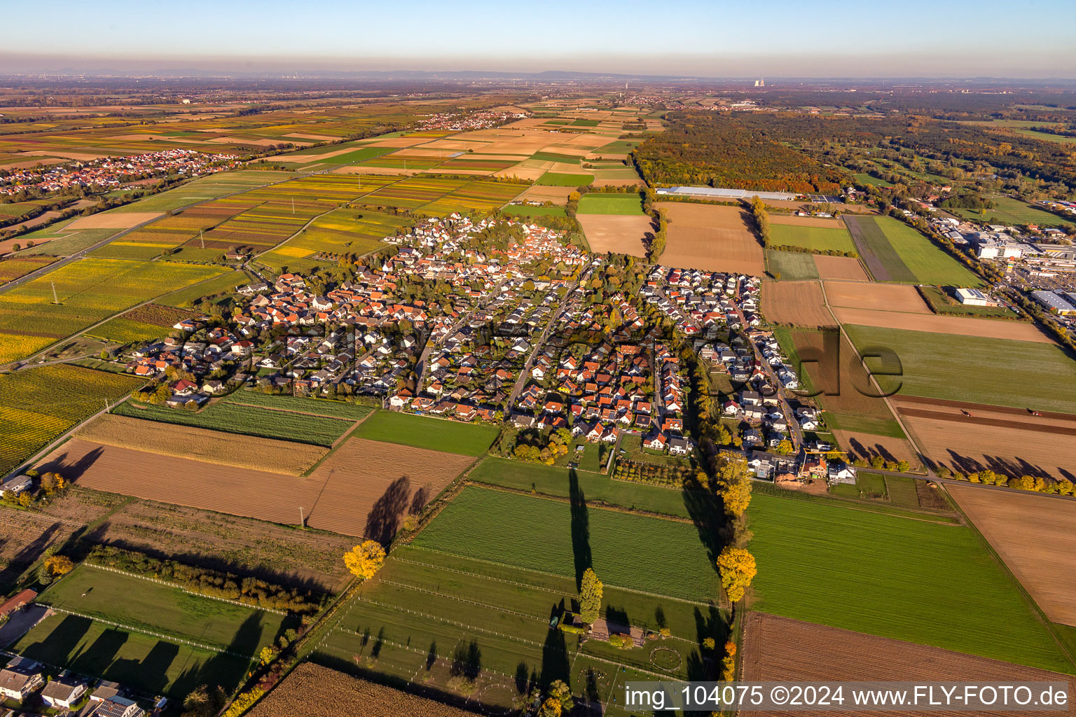 From the west in Bornheim in the state Rhineland-Palatinate, Germany