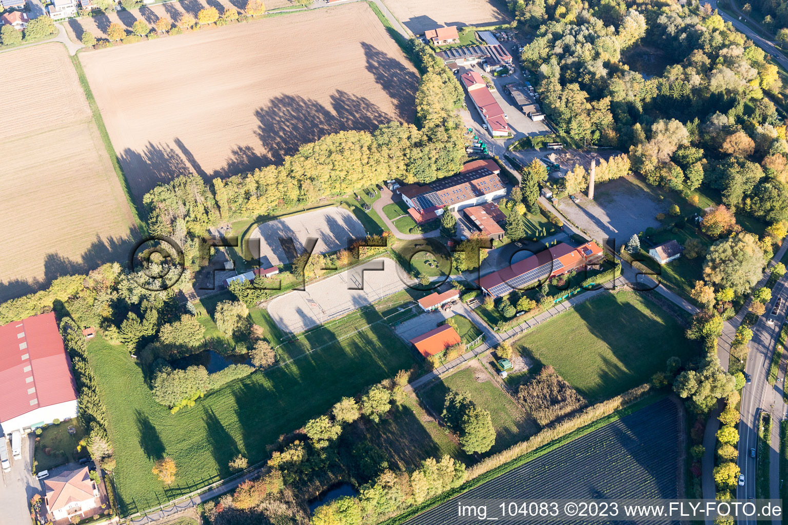 District Herxheim in Herxheim bei Landau in the state Rhineland-Palatinate, Germany from a drone