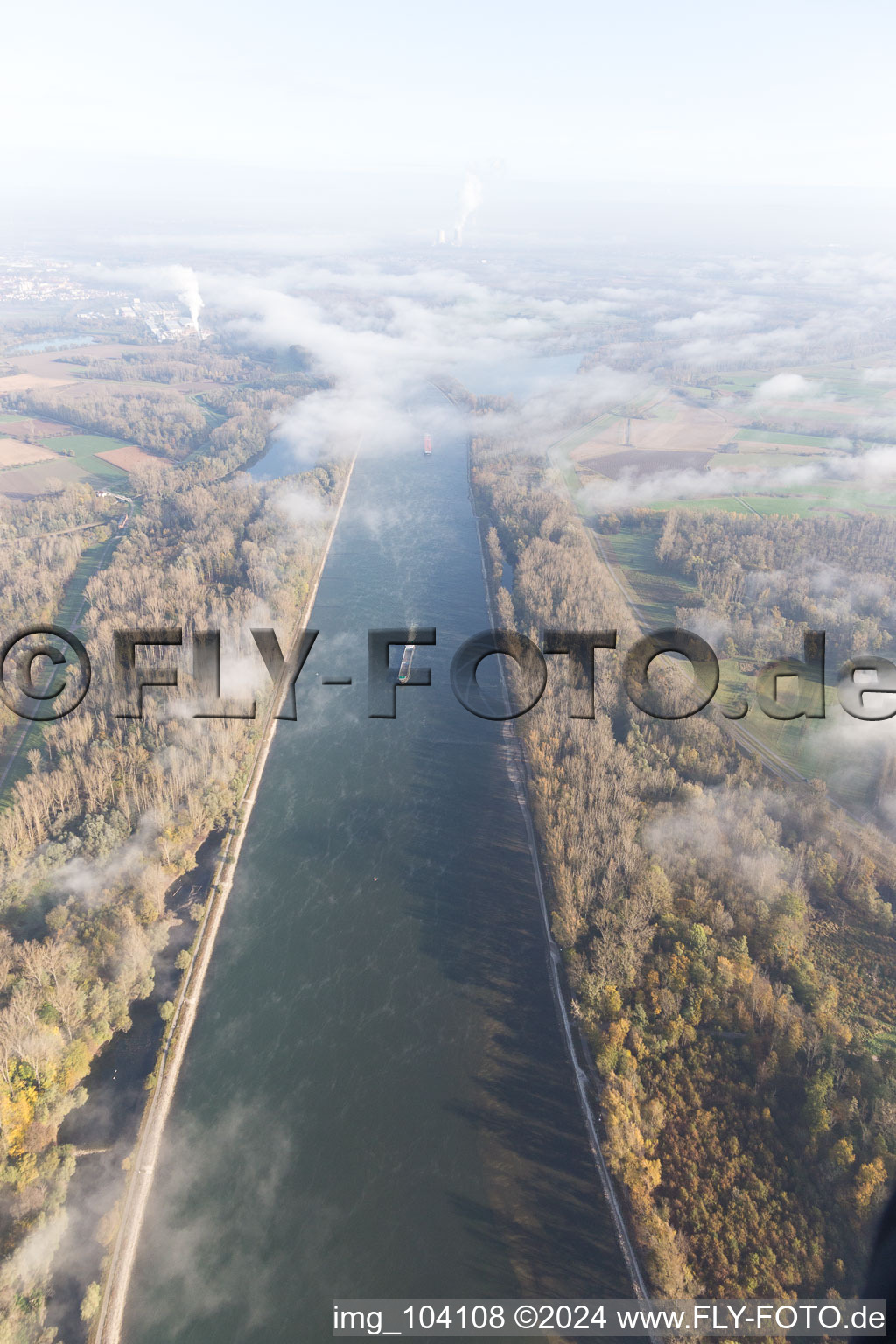 Germersheim in the state Rhineland-Palatinate, Germany from above