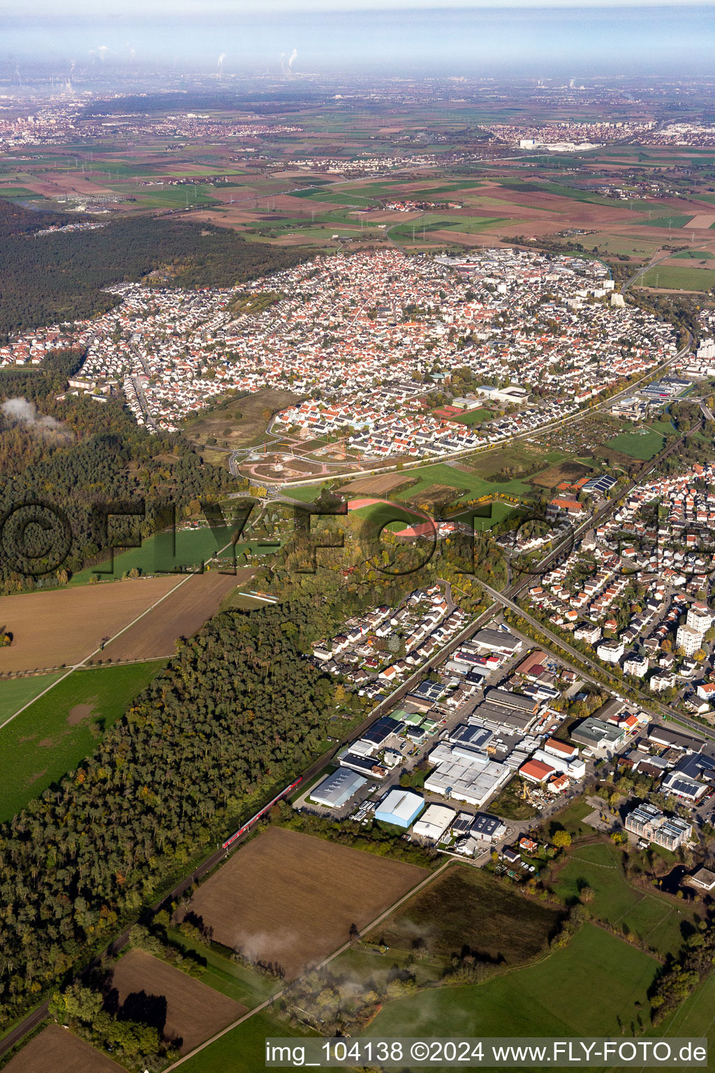 Sandhausen in the state Baden-Wuerttemberg, Germany