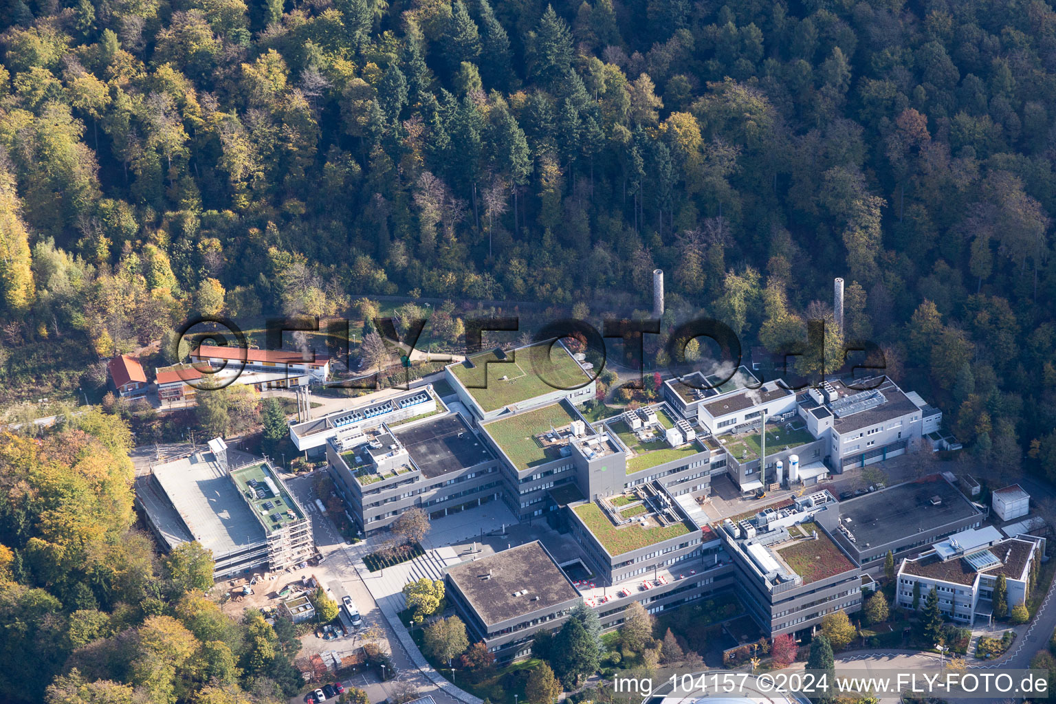 Aerial view of EMBL in the district Rohrbach in Heidelberg in the state Baden-Wuerttemberg, Germany