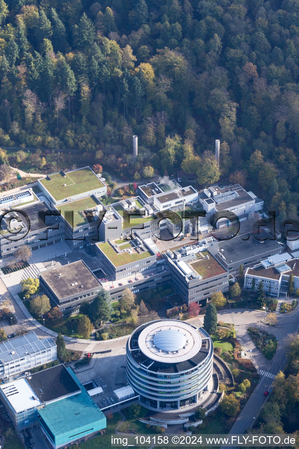 Aerial photograpy of EMBL in the district Rohrbach in Heidelberg in the state Baden-Wuerttemberg, Germany