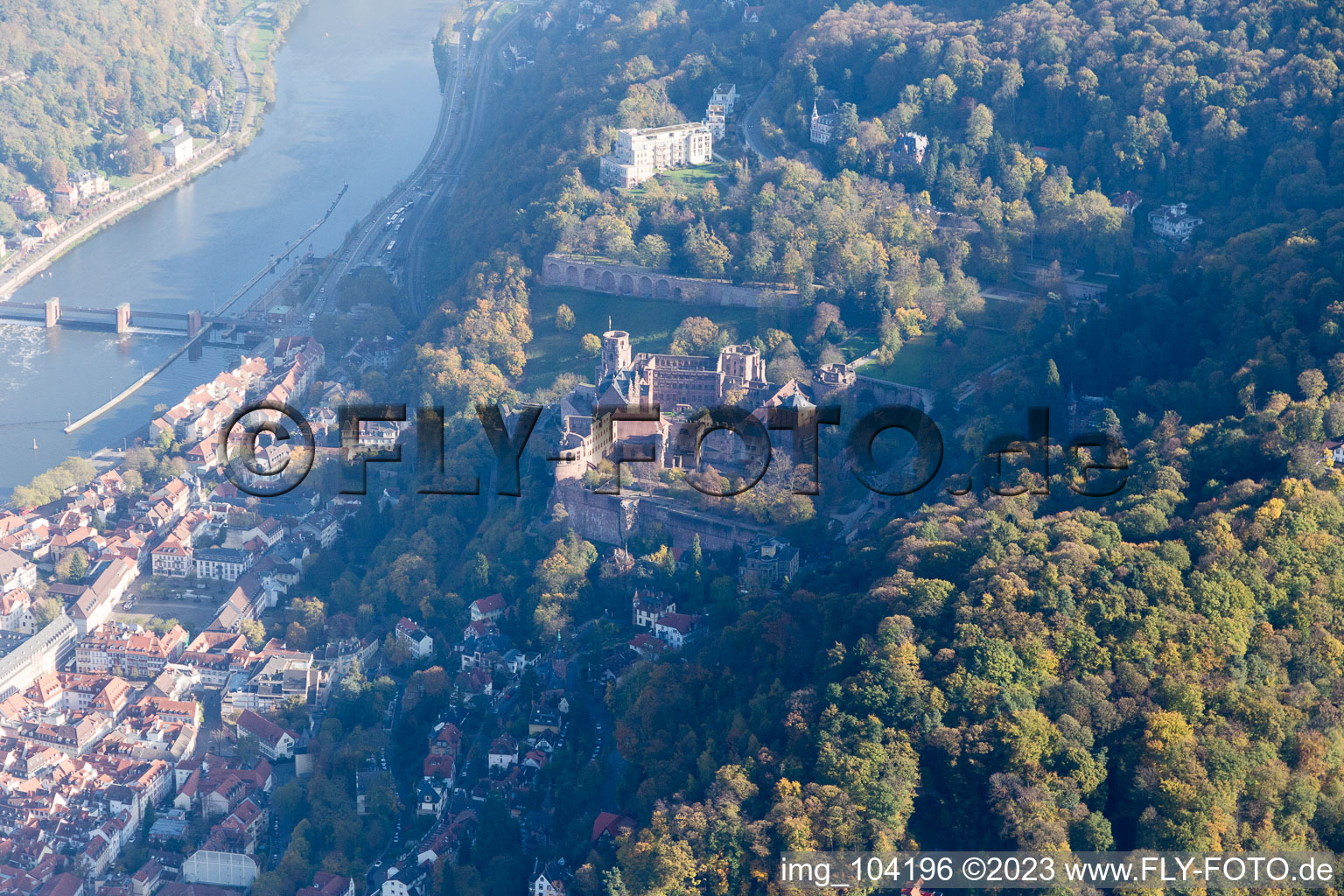 Lock in the district Kernaltstadt in Heidelberg in the state Baden-Wuerttemberg, Germany