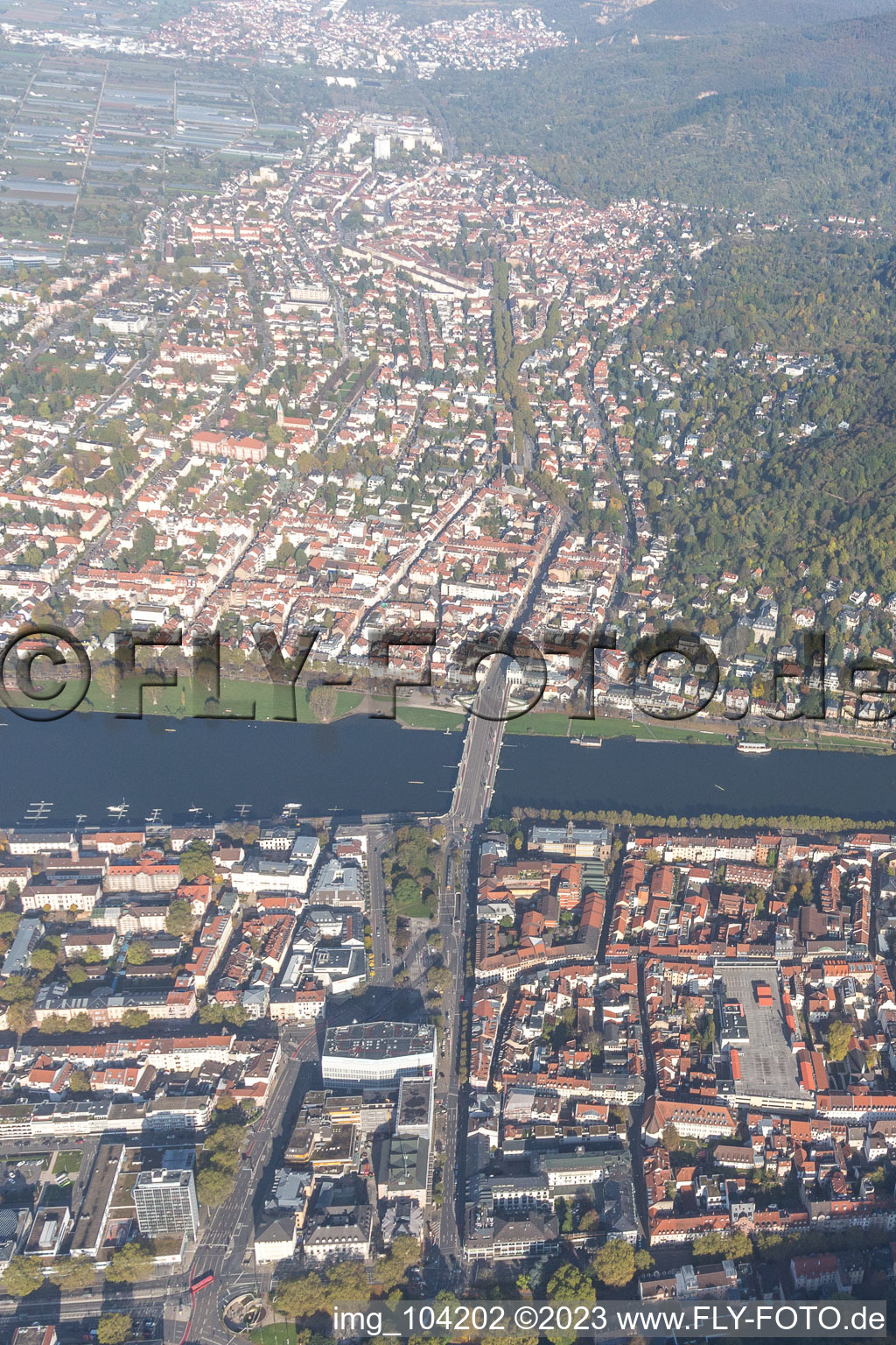 Theodor Heuss Bridge for the B3 over the Neckar in the district Voraltstadt in Heidelberg in the state Baden-Wuerttemberg, Germany