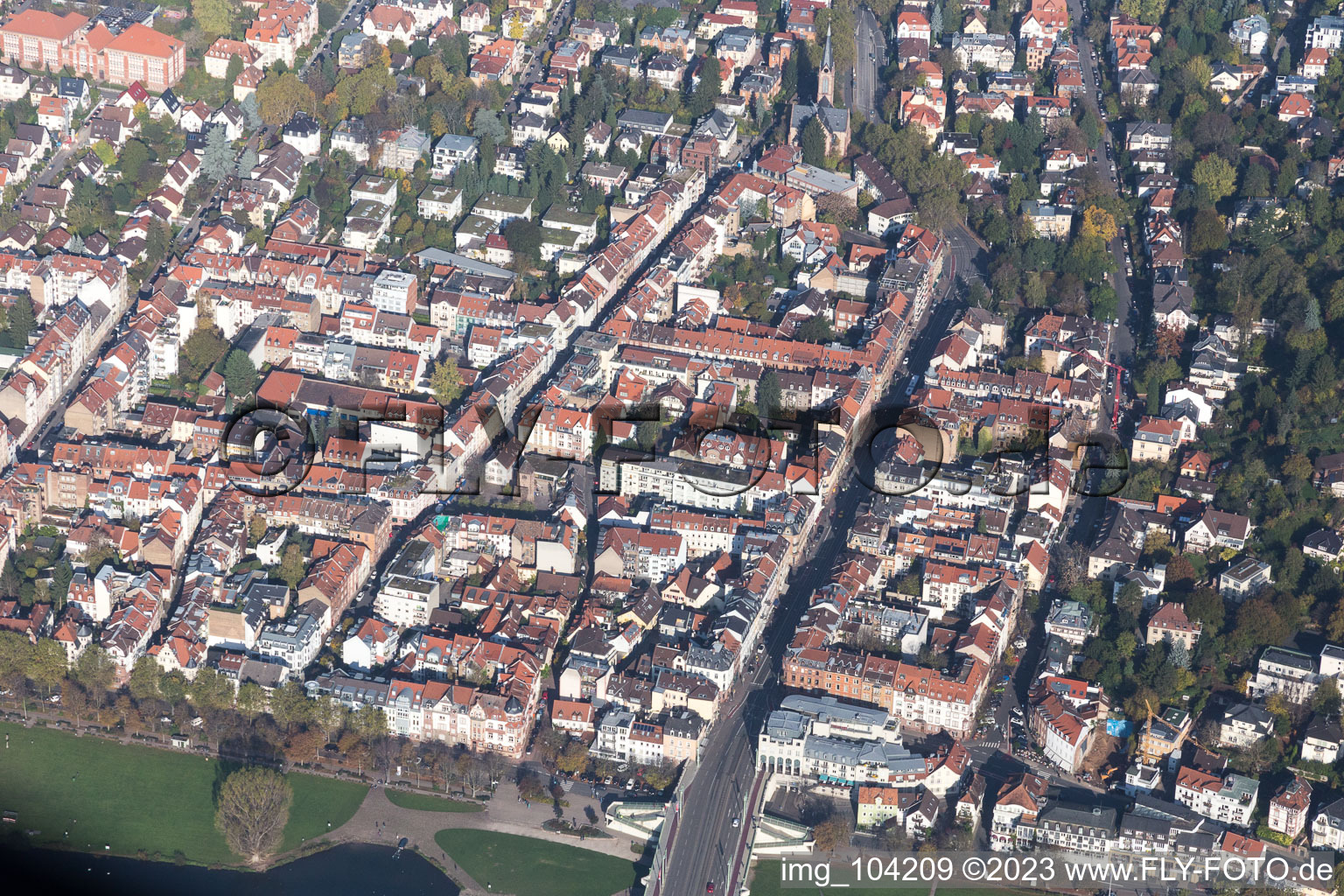 Lutherstr in the district Neuenheim in Heidelberg in the state Baden-Wuerttemberg, Germany