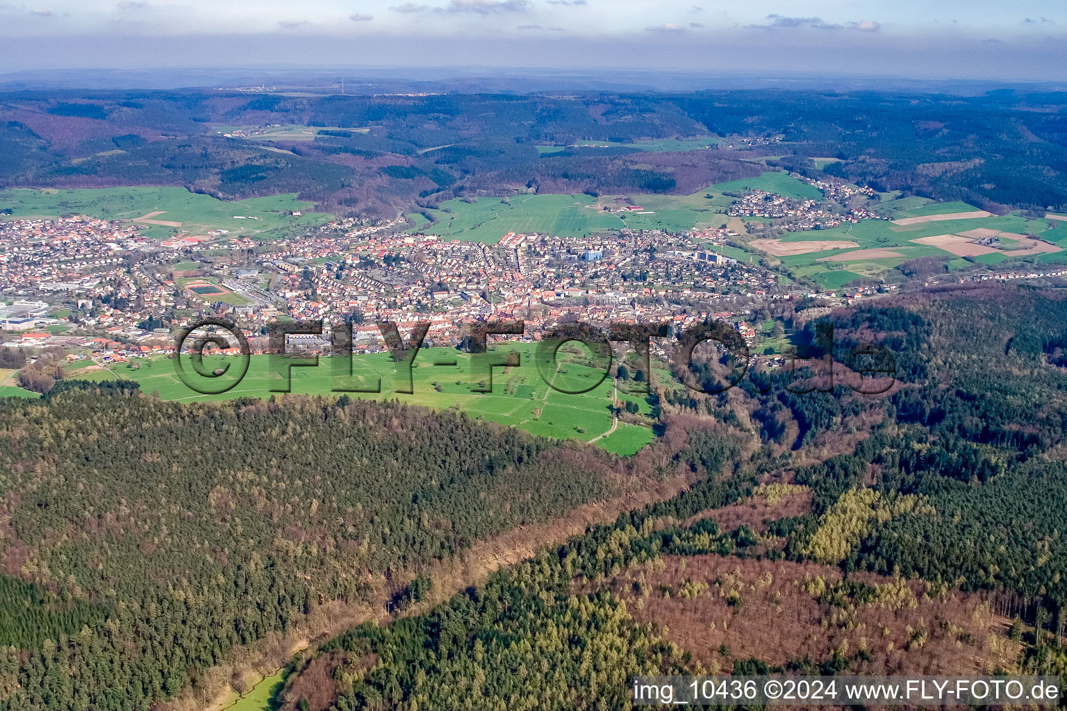 District Lauerbach in Erbach in the state Hesse, Germany