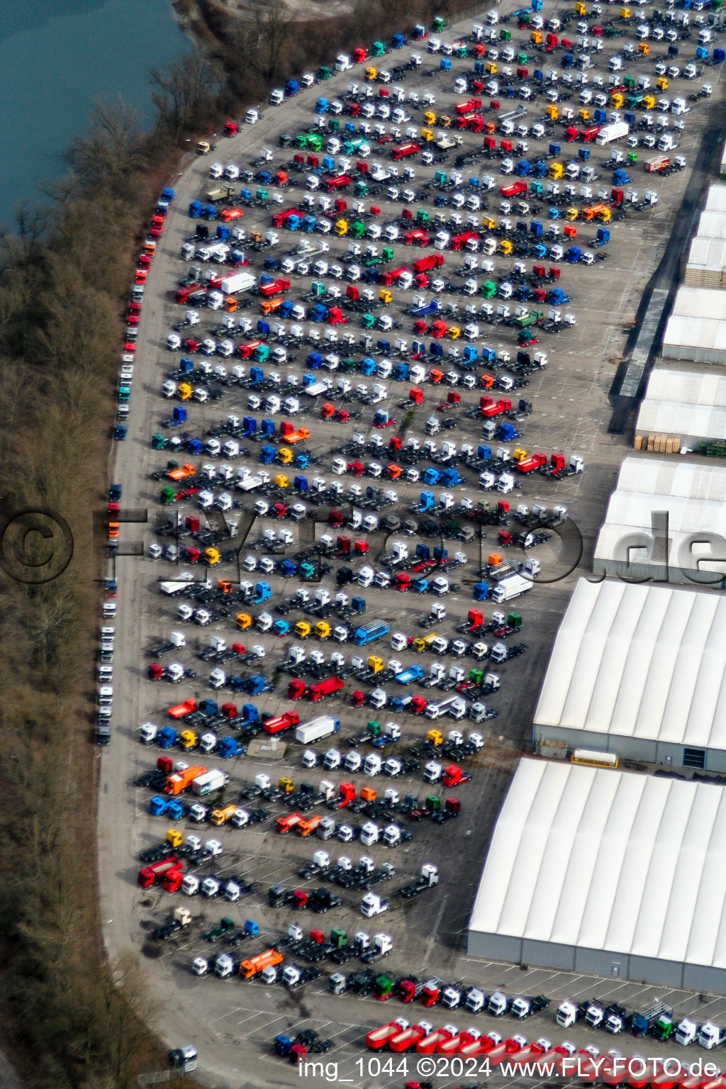 Daimler truck production in Wörth am Rhein in the state Rhineland-Palatinate, Germany