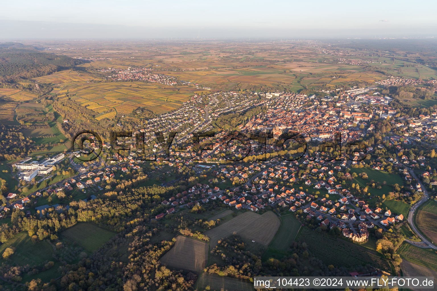 Town View of the streets and houses of the residential areas in Wissembourg in Grand Est, France