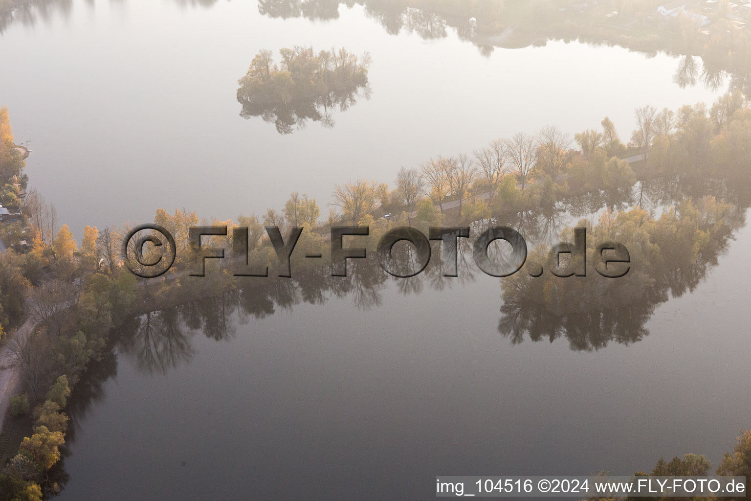 Aerial photograpy of District Sondernheim in Germersheim in the state Rhineland-Palatinate, Germany